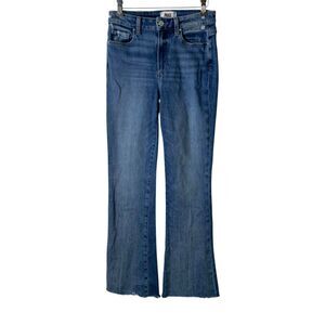 Paige Jeans Womens Size 27 Laurel Canyon High Rise Blue Bootcut Boho Frayed Hem